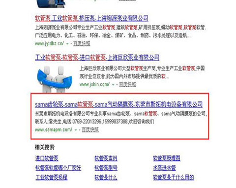斯拓软管泵SEO优化排名